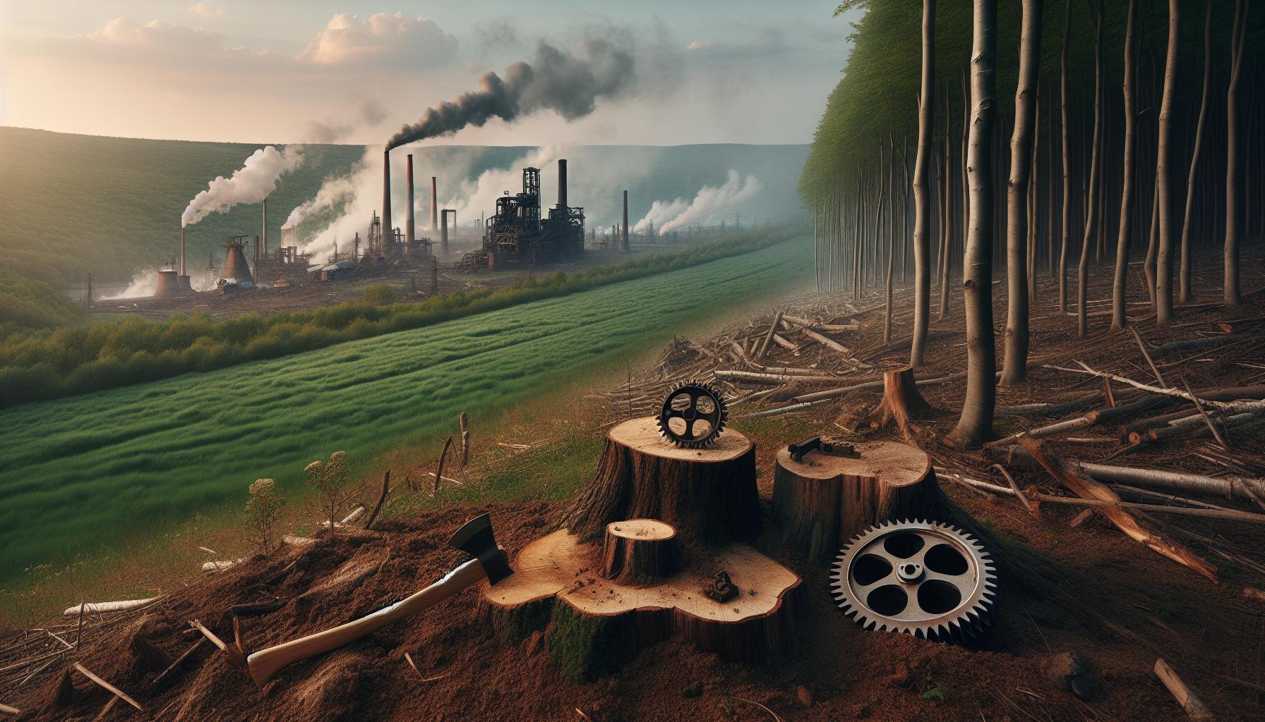 Deforestation and Land Use Changes During Industrialization